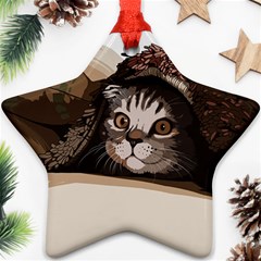 Cat Kitten Cute Pet Blanket Sweet Star Ornament (two Sides) by Celenk