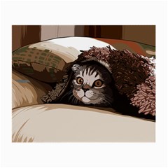 Cat Kitten Cute Pet Blanket Sweet Small Glasses Cloth (2-side) by Celenk