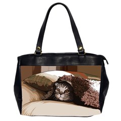 Cat Kitten Cute Pet Blanket Sweet Office Handbags (2 Sides)  by Celenk