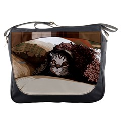 Cat Kitten Cute Pet Blanket Sweet Messenger Bags by Celenk