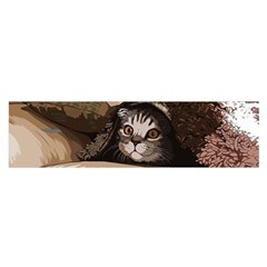 Cat Kitten Cute Pet Blanket Sweet Satin Scarf (oblong) by Celenk