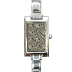 Art Nouveau Rectangle Italian Charm Watch by NouveauDesign