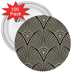 Art Nouveau 3  Buttons (100 Pack)  by NouveauDesign