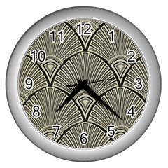 Art Nouveau Wall Clocks (silver)  by NouveauDesign