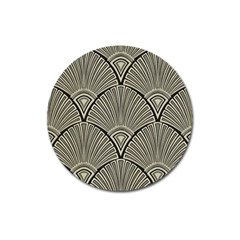 Art Nouveau Magnet 3  (round) by NouveauDesign