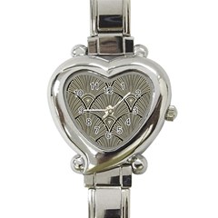 Art Nouveau Heart Italian Charm Watch by NouveauDesign