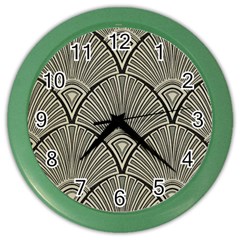 Art Nouveau Color Wall Clocks by NouveauDesign