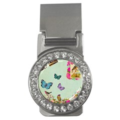 Whimsical Shabby Chic Collage Money Clips (cz) 