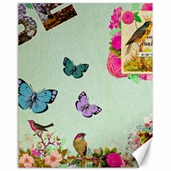 Whimsical Shabby Chic Collage Canvas 16  X 20   by NouveauDesign