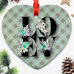 Rustic Love Ornament (Heart)