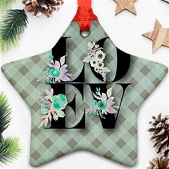 Rustic Love Ornament (Star)