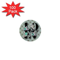 Rustic Love 1  Mini Buttons (100 pack) 