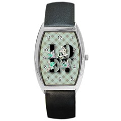 Rustic Love Barrel Style Metal Watch