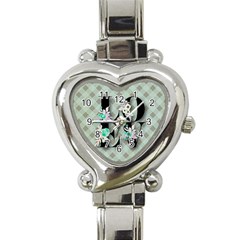 Rustic Love Heart Italian Charm Watch by NouveauDesign