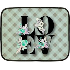 Rustic Love Double Sided Fleece Blanket (Mini) 