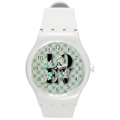 Rustic Love Round Plastic Sport Watch (M)