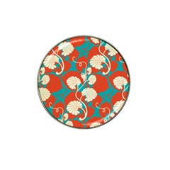 Floral Asian Vintage Pattern Hat Clip Ball Marker (4 Pack) by NouveauDesign