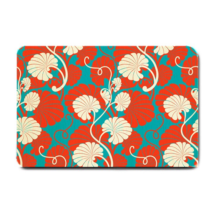 floral asian vintage pattern Small Doormat 