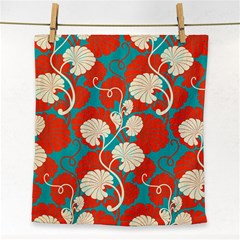 Floral Asian Vintage Pattern Face Towel by NouveauDesign