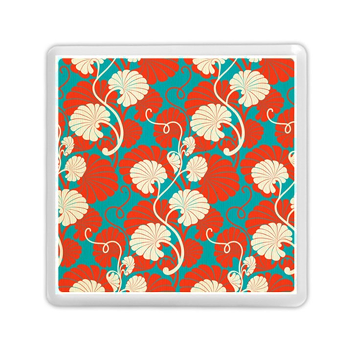 floral asian vintage pattern Memory Card Reader (Square) 