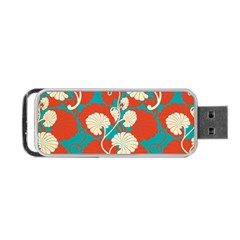 Floral Asian Vintage Pattern Portable Usb Flash (one Side) by NouveauDesign