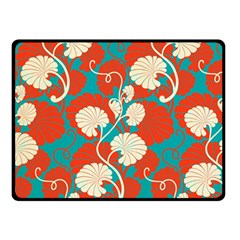 Floral Asian Vintage Pattern Double Sided Fleece Blanket (small)  by NouveauDesign