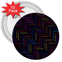 Lines Line Background 3  Buttons (10 Pack)  by Celenk