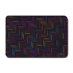 Lines Line Background Small Doormat  by Celenk