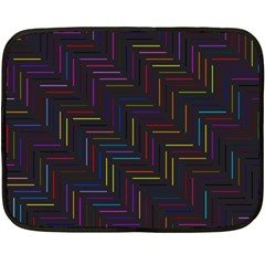 Lines Line Background Double Sided Fleece Blanket (mini)  by Celenk