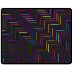 Lines Line Background Fleece Blanket (medium)  by Celenk