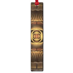 Fractal Copper Amber Abstract Large Book Marks by Celenk