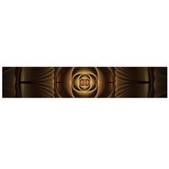 Fractal Copper Amber Abstract Large Flano Scarf  by Celenk