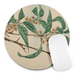 Vintage Watercolour Watercolor Round Mousepads