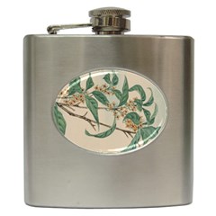 Vintage Watercolour Watercolor Hip Flask (6 Oz)