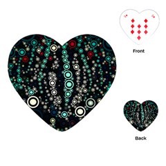 Modern Art Design Digital Playing Cards (heart)  by Celenk