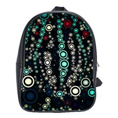 Modern Art Design Digital School Bag (large) by Celenk