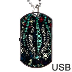 Modern Art Design Digital Dog Tag Usb Flash (two Sides) by Celenk