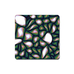 Fuzzy Abstract Art Urban Fragments Square Magnet by Celenk