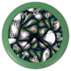 Fuzzy Abstract Art Urban Fragments Color Wall Clocks by Celenk