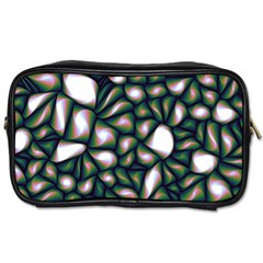 Fuzzy Abstract Art Urban Fragments Toiletries Bags by Celenk