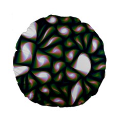 Fuzzy Abstract Art Urban Fragments Standard 15  Premium Flano Round Cushions by Celenk