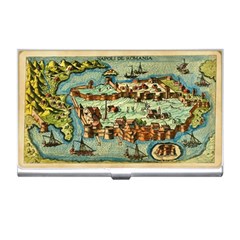 Medeival Ancient Map Fortress Business Card Holders by Celenk