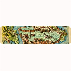 Medeival Ancient Map Fortress Large Bar Mats by Celenk