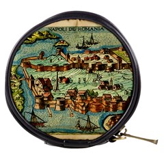 Medeival Ancient Map Fortress Mini Makeup Bags by Celenk