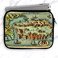 Medeival Ancient Map Fortress Apple Ipad 2/3/4 Zipper Cases by Celenk