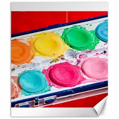 Palette Brush Paint Box Color Canvas 20  X 24   by Celenk