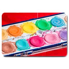 Palette Brush Paint Box Color Large Doormat  by Celenk