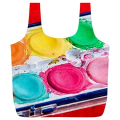 Palette Brush Paint Box Color Full Print Recycle Bags (l) 