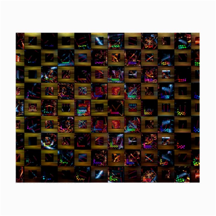 Kaleidoscope Pattern Abstract Art Small Glasses Cloth (2-Side)