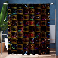 Kaleidoscope Pattern Abstract Art Shower Curtain 60  X 72  (medium)  by Celenk